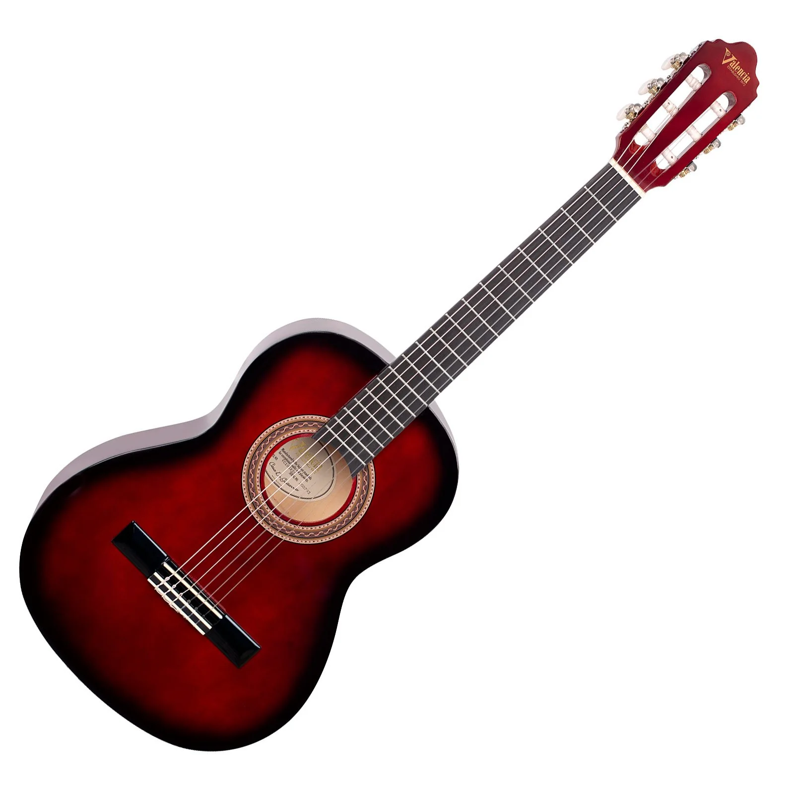 Valencia VC103RDS 3/4 Size Classical Guitar (Red Sunburst)