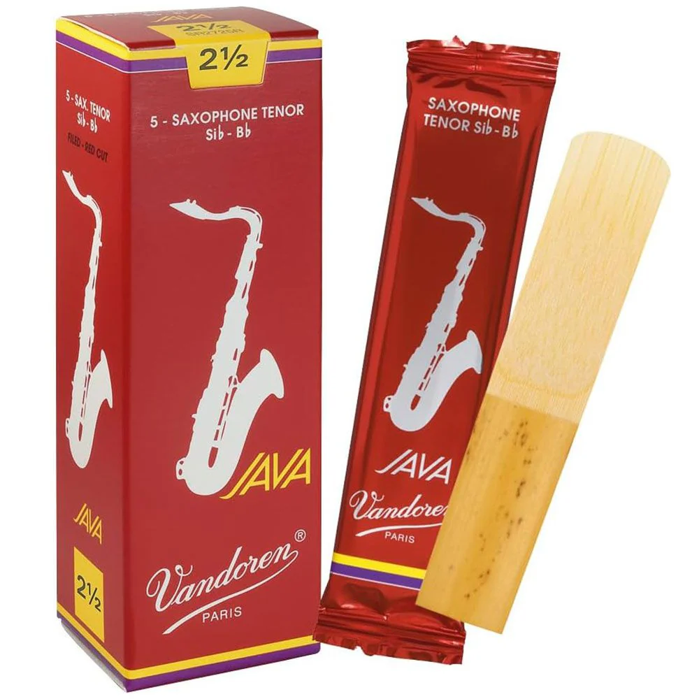 Vandoren Java Red Cut Tenor Sax Reeds Strength 2.5 5 Pack