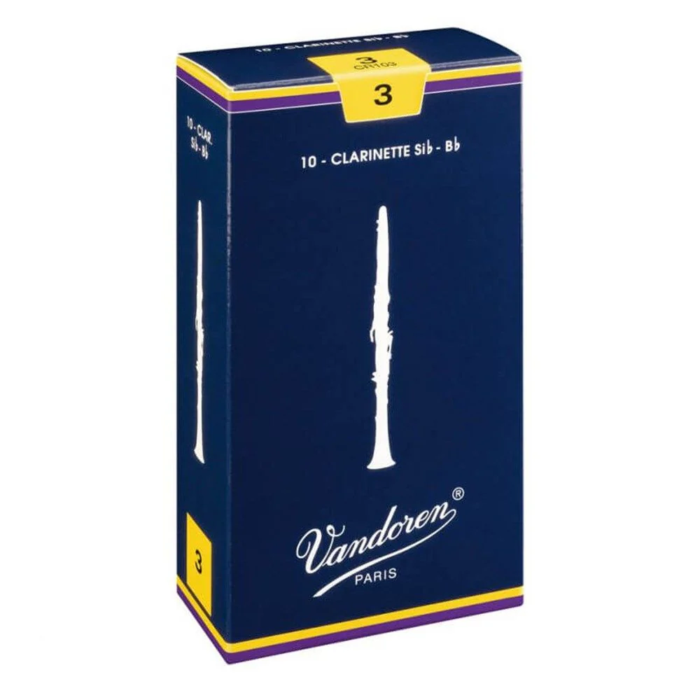 Vandoren Traditional Bb Clarinet Reed - Strength 2.5 (10-Pack)