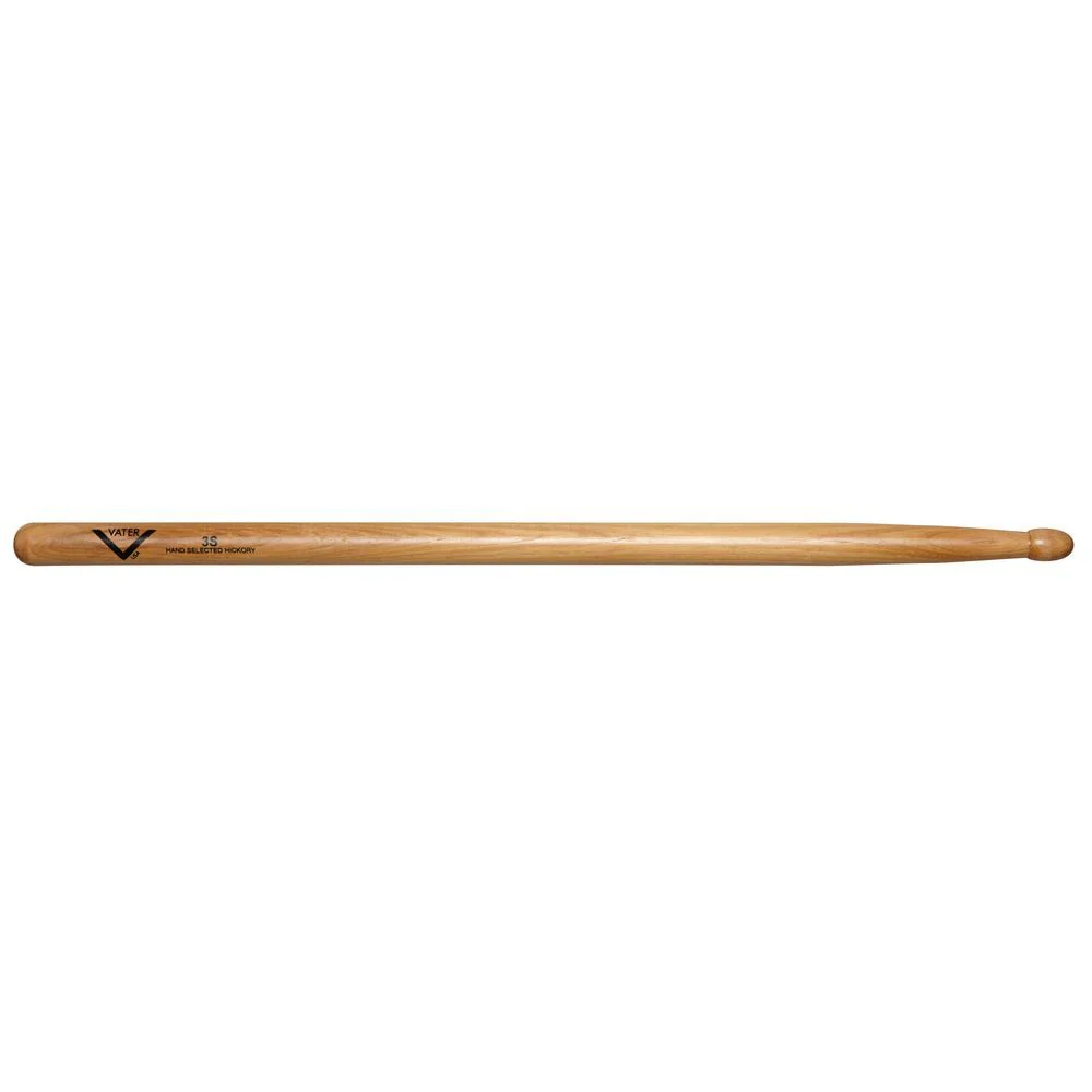 Vater VH3SW 3S American Hickory Wood Tip Drumsticks (Pair)