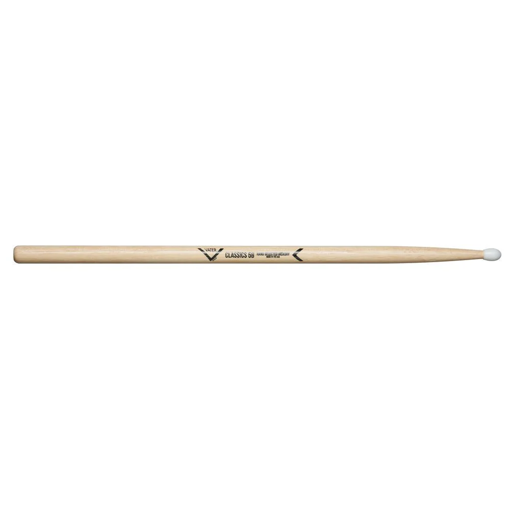 Vater VHC5BN Classics 5B American Hickory Nylon Tip Drumsticks (Pair)
