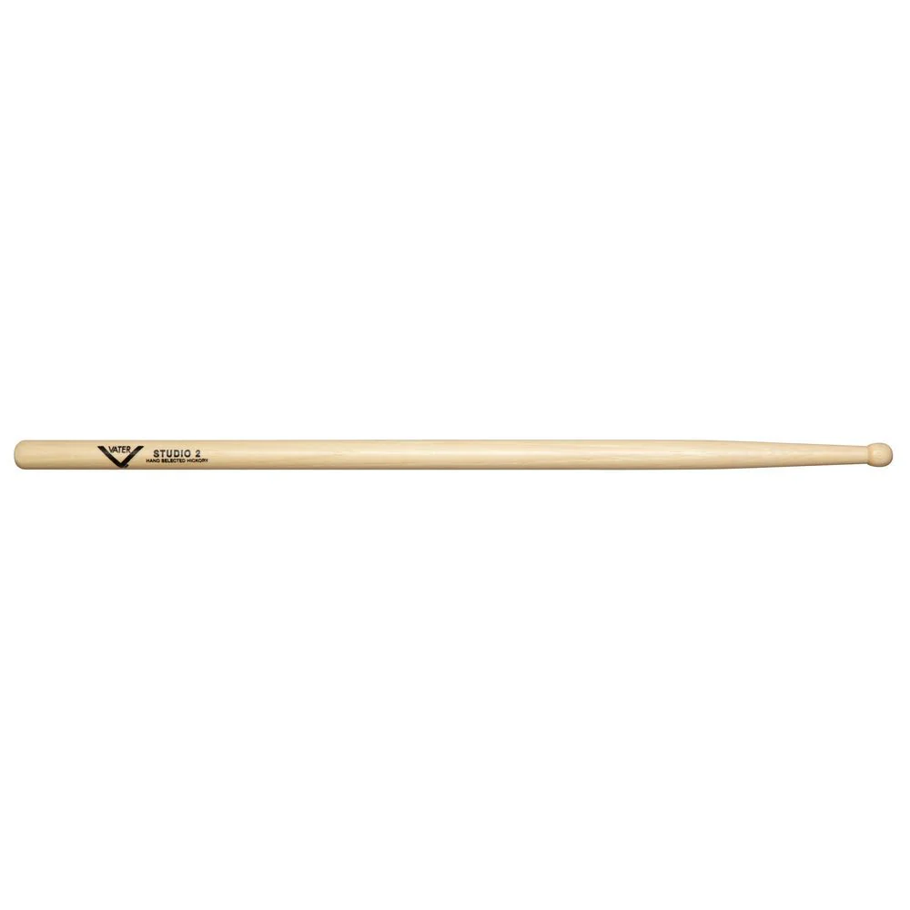 Vater VHS2W Studio 2 American Hickory Wood Tip Drumsticks (Pair)