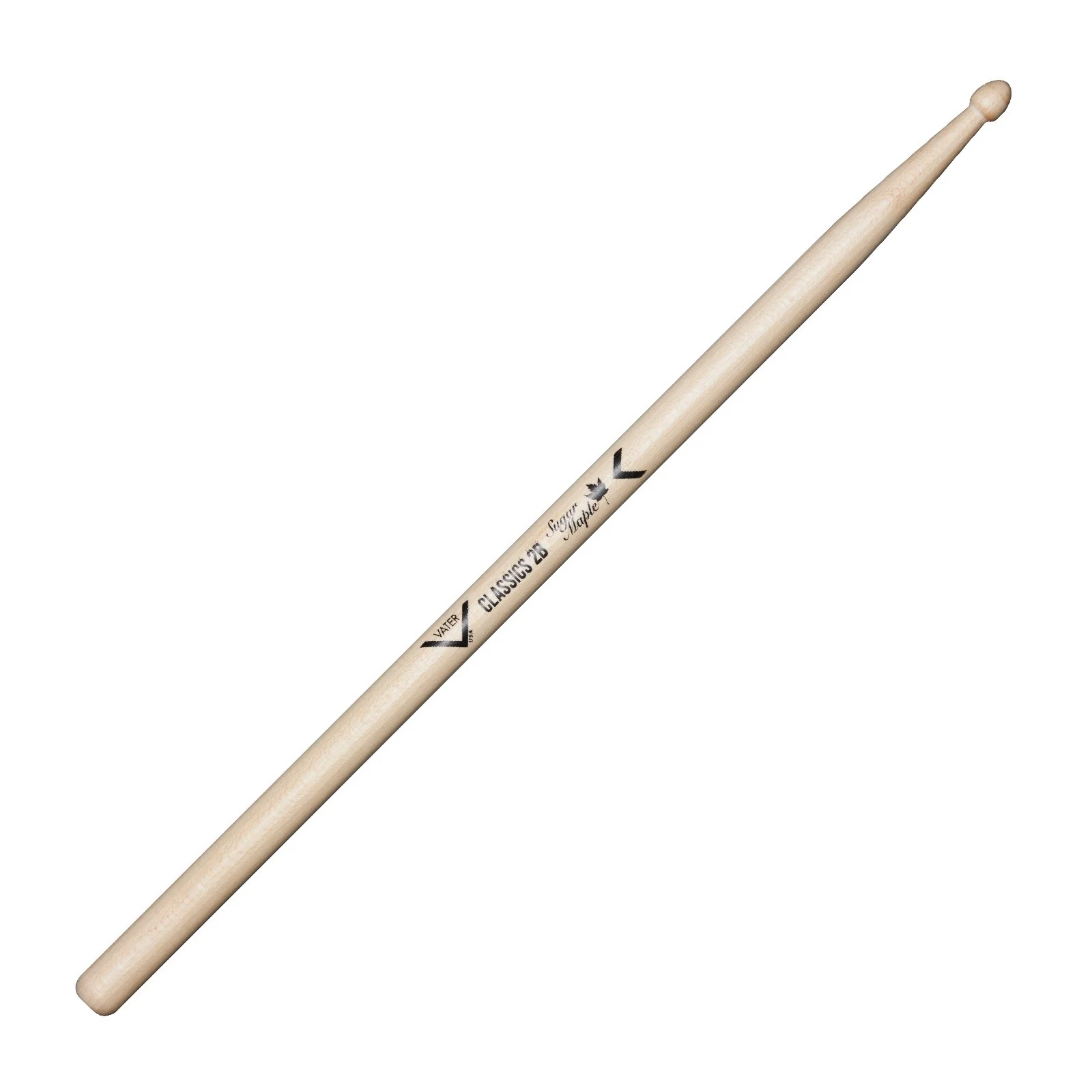 Vater VSMC2BW Sugar Maple Classics 2B Wood Tip Drumsticks (Pair)