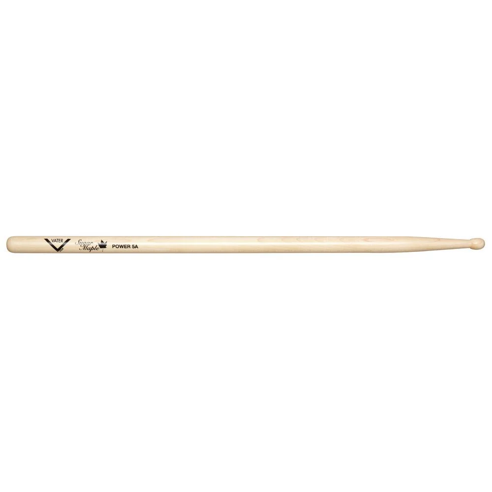 Vater VSMP5AW Sugar Maple Power 5A Wood Tip Drumsticks (Pair)