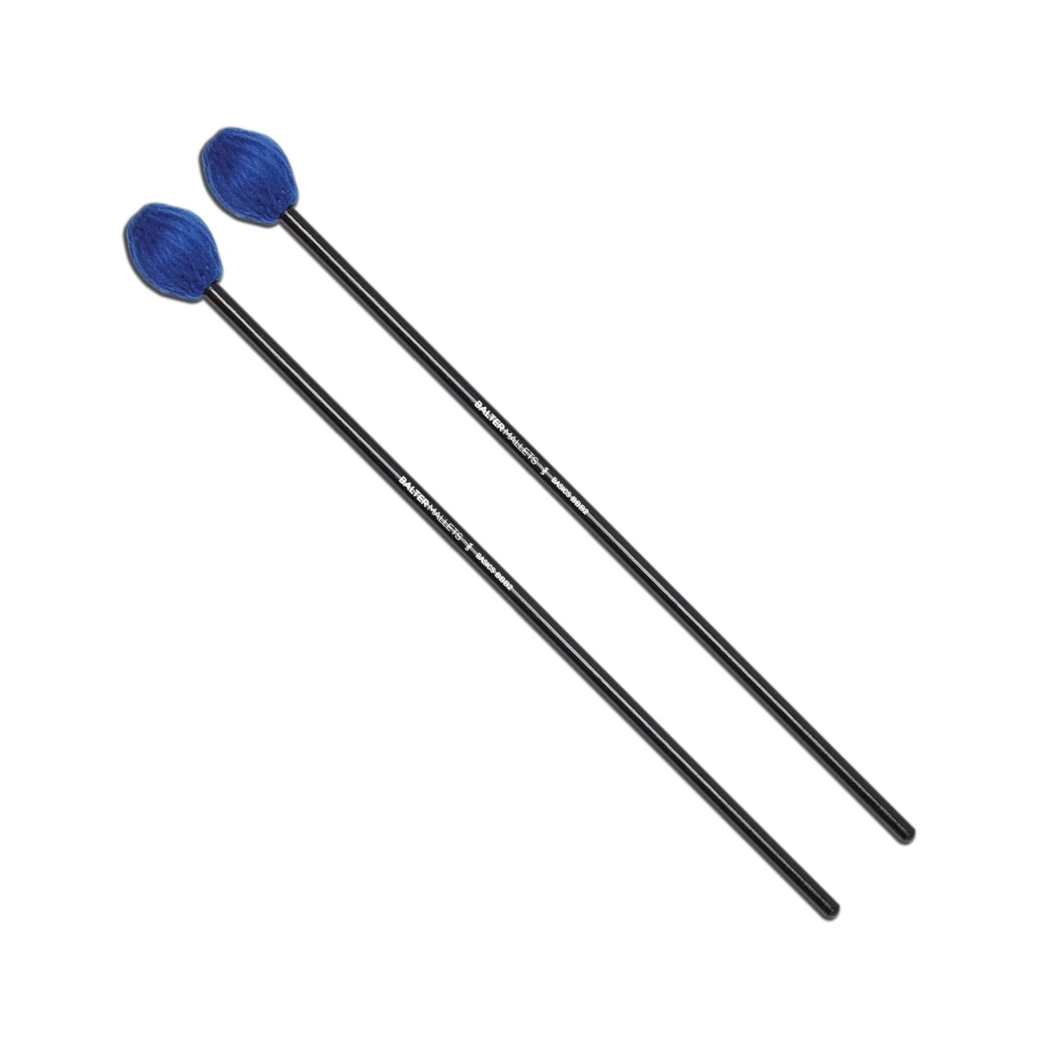 Vic Firth Balter Basics BBB2 Medium Yarn Blue Mallets (Birch)