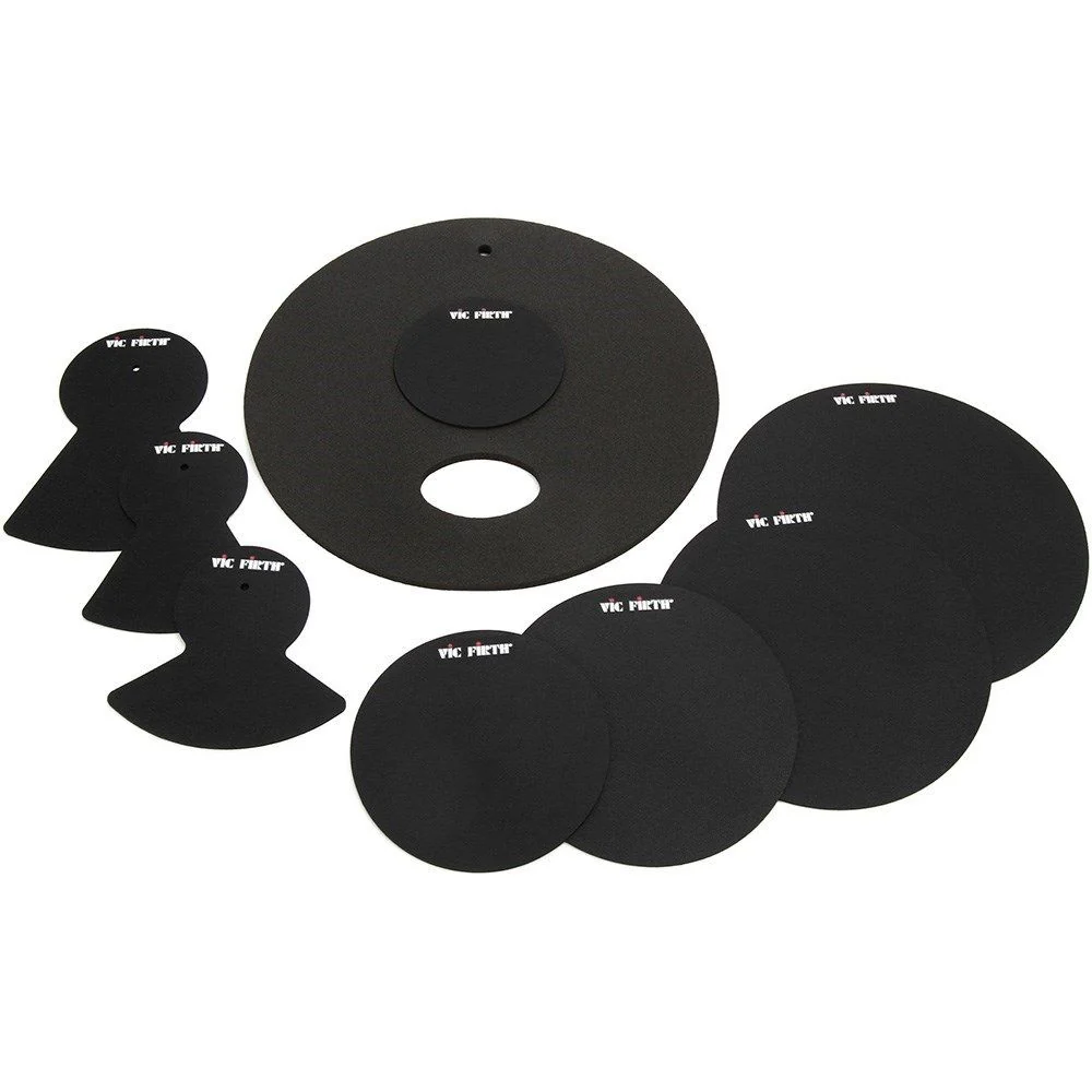 Vic Firth Drum & Cymbal Mute PrePack - 10", 12", 14", 16" 22", Hi-Hat and Cymbal (2)