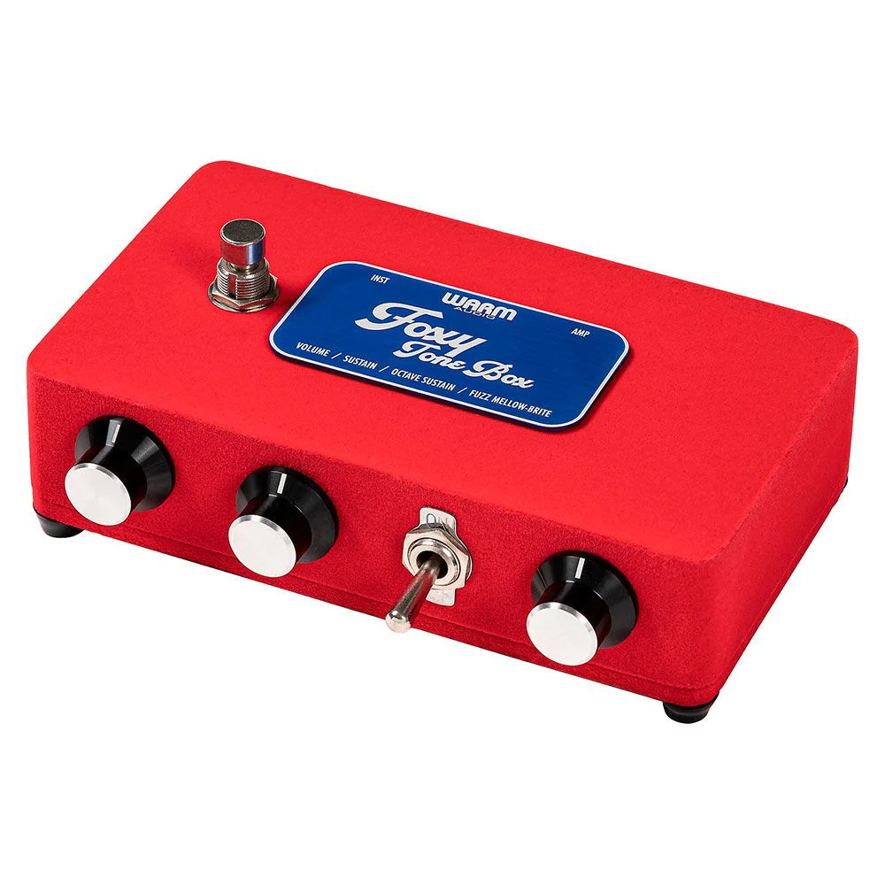Warm Audio Foxy Tone Box Octave Fuzz Guitar Pedal (Foxx Tone Machine Clone) (Red)