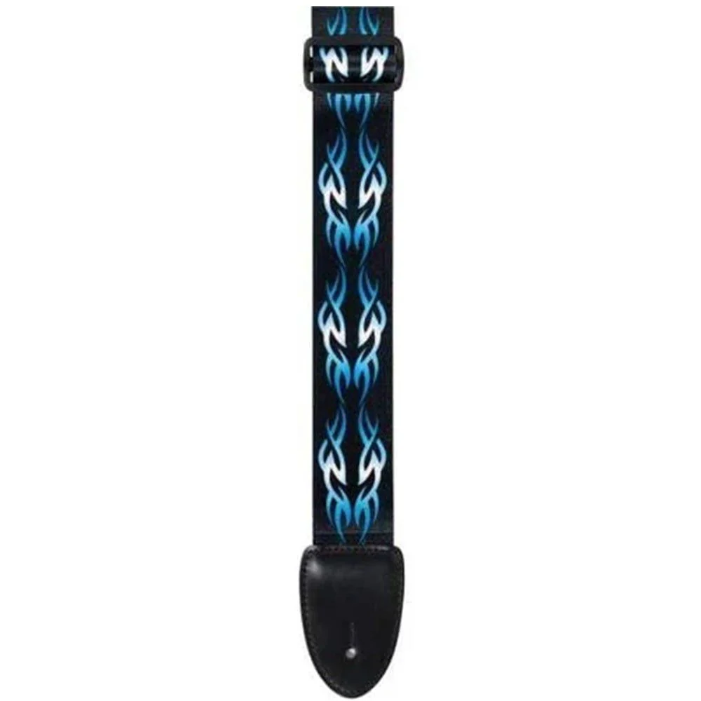 XTR 2" Tribal Poly Guitar Strap (Blue Black)