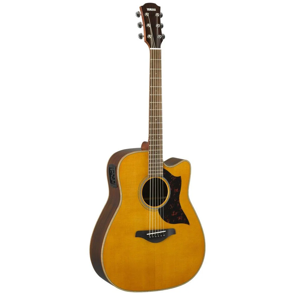 Yamaha A1R Modified Dreadnaught Acoustic Electric Guitar w/ Cutaway (Natural)