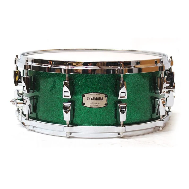 Yamaha Absolute Hybrid Maple 14" x 6" Snare Drum (Jade Green Sparkle)
