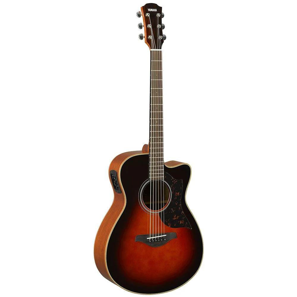 Yamaha AC1M Concert Body Acoustic Electric Guitar w/ Cutaway (Brown Sunburst)