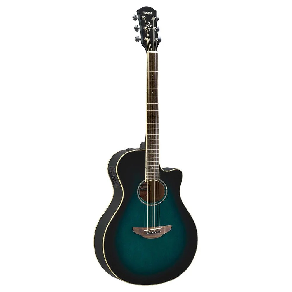 Yamaha APX600 Thin-Line Acoustic Guitar w/ Cutaway & Pickup (Oriental Blue Burst)