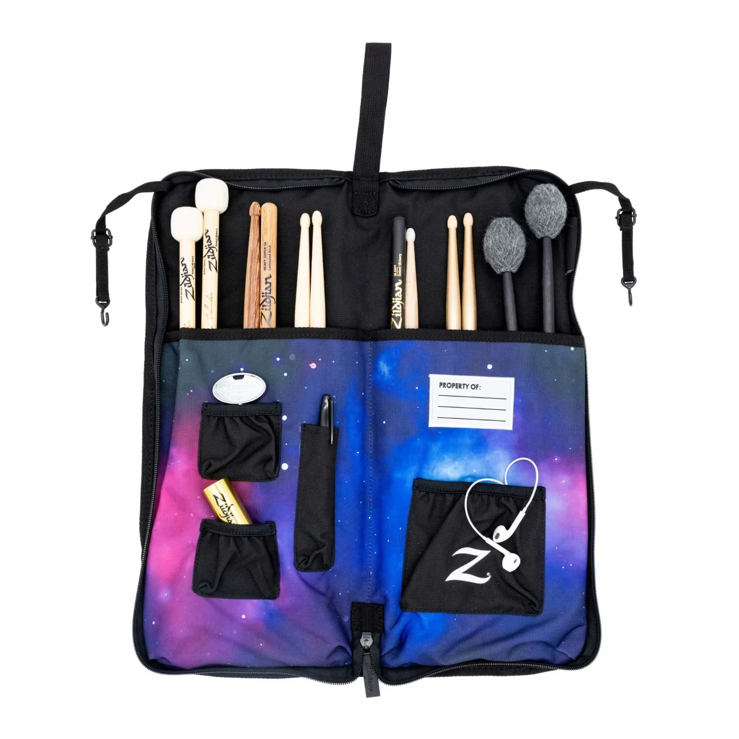 Zildjian Student Backpack w/ Detachable Stick Bag (Purple Galaxy)