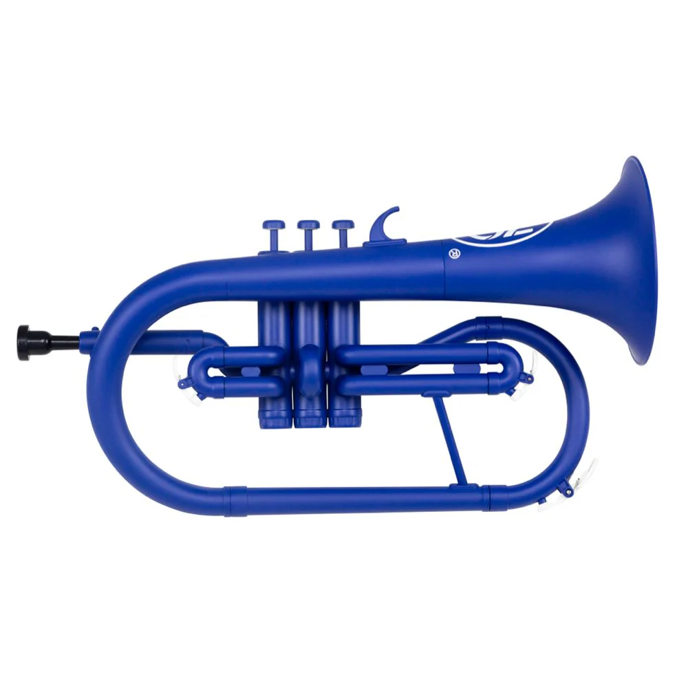 ZO Next Generation ABS Bb Flugelhorn w/ Mouthpiece & Bag - Blue Blast Finish