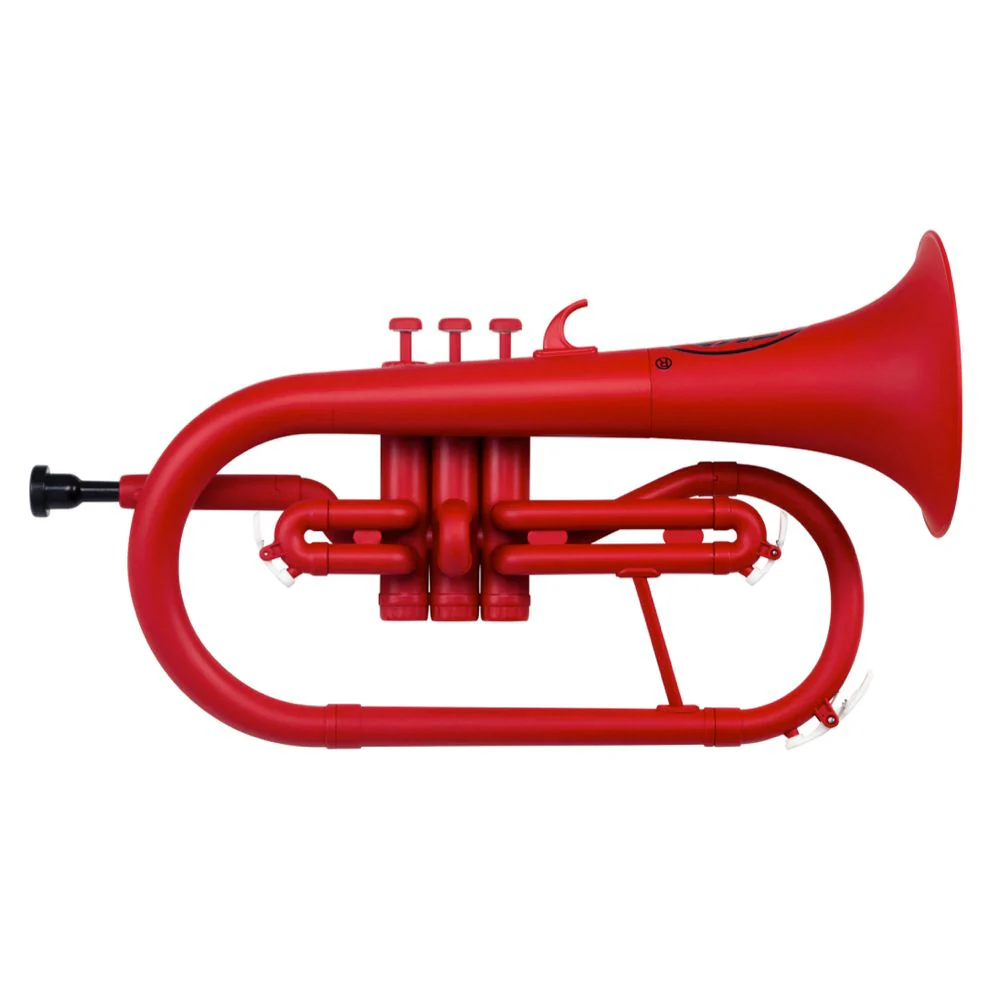 ZO Next Generation ABS Bb Flugelhorn w/ Mouthpiece & Bag - Racing Red Finish