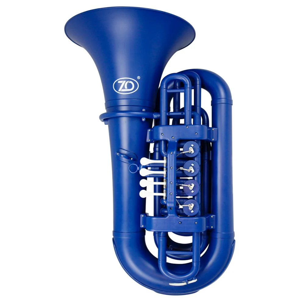 ZO Next Generation ABS Bb Tuba w/ 4 Rotary Valves inc Bag - Blue Blast Finish