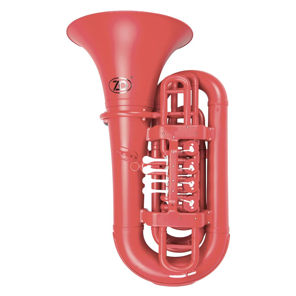 ZO Next Generation ABS Bb Tuba w/ 4 Rotary Valves inc Bag - New York Pink Finish