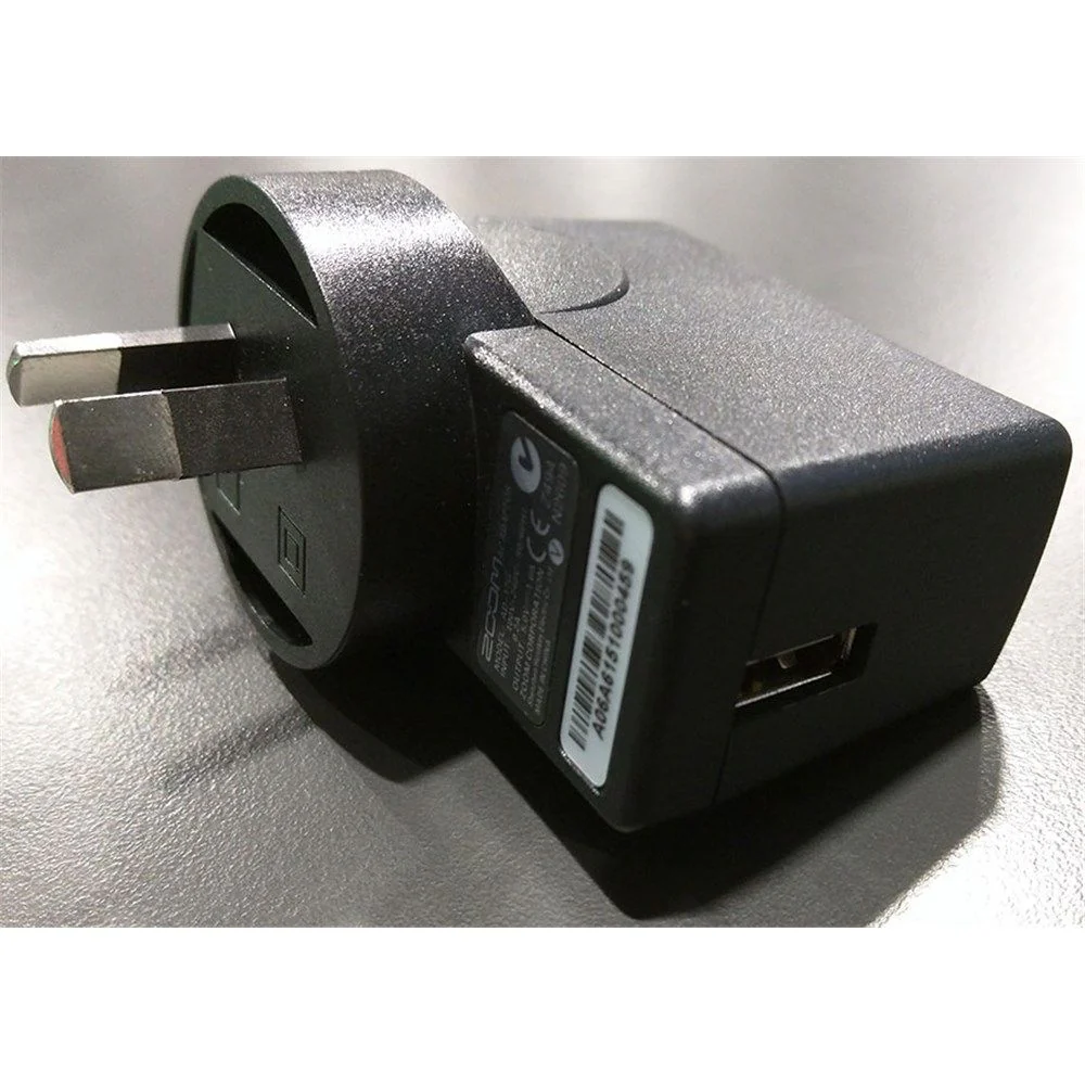Zoom AD17 DC5V USB AC Adapter for H1, H2n, H5, H6, R8, Q2HD, Q4 or Q8