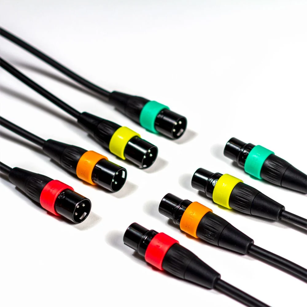 Zoom XLR-4c/CP XLR Cables Colour Coded ID 4 Pack